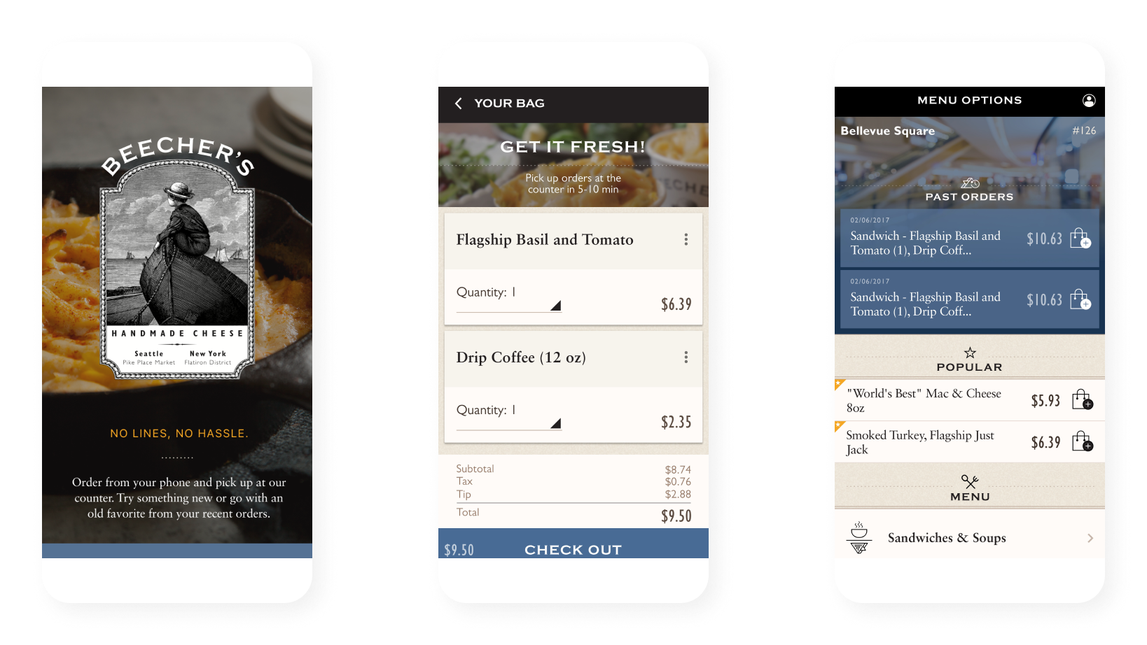 mobile mockup design of checkout page
