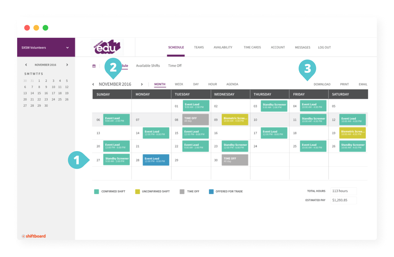 Shiftboard - Mentor Creative Group